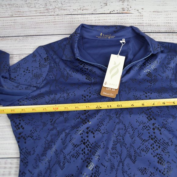 Nancy Lopez Golf Womens Long-sleeved Quarter Zip Balance UPF50+ Golf Medium NWT - Picture 7 of 14